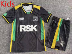 2025-2026 Charlton Athletic F.C 2nd Away Black Kids/Youth Soccer Uniform-7809