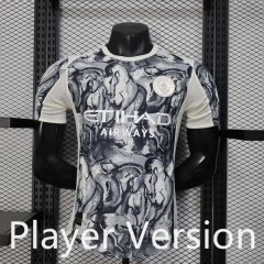 Player Version 25-26 New Year Edition Manchester City Gray&White Thailand Soccer Jersey AAA-888