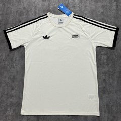 (S-4XL) 25-26 Adi&Oasis White Casual T-shirt-4506