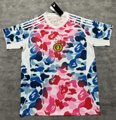 (S-4XL) 25-26 Joint Version BAPE X ADIDAS Pink Thailand Soccer Jersey AAA-4506