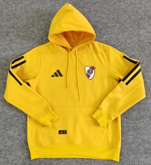 25-26 Player Version River Plate Home Yellow Thailand Soccer Tracksuit With Hat-LH