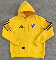 25-26 Player Version River Plate Home Yellow Thailand Soccer Tracksuit With Hat-LH
