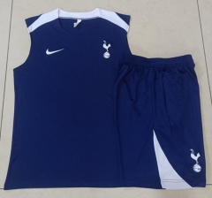 25-26 Tottenham Hotspur Royal Blue Thailand Soccer Vest Tracksuit-815