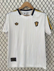 25-26 Retro Version Manchester United White Thailand Soccer Jersey -2483
