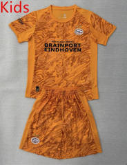 25-26 PSV Eindhoven Goalkeeper Orange Kids/Youth Soccer Uniform-AY