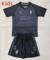 2025-2026 Sunderland AFC 2nd Black&Black&Gray Kids/Youth Soccer Uniform-AY