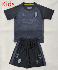 2025-2026 Sunderland AFC 2nd Black&Black&Gray Kids/Youth Soccer Uniform-AY