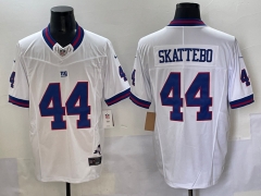 (Logo 1) Retro Version New York Giants 3 Generations White #44 NFL Jersey-0840