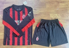 25-26 AC Milan Home Red&Black LS Soccer Uniform-709