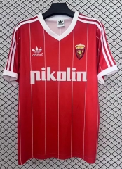 Retro Version 1984 Real Zaragoza Away Red Thailand Soccer Jersey AAA-2044