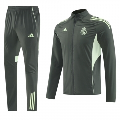 25-26 Real Madrid Dark Green Thailand Soccer Coat Uniform-LH