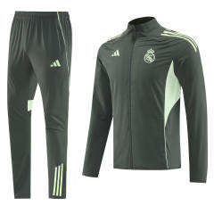 25-26 Real Madrid Dark Green Thailand Soccer Coat Uniform-LH