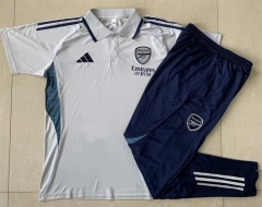 2025-2026 Arsenal Light Gray Thailand Polo Uniform-815