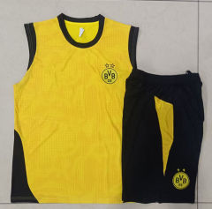 25-26 Borussia Dortmund Ink Jet Yellow Thailand Soccer Vest Tracksuit-815