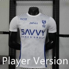 Player Version 2025-2026 Al Hilal FC White Thailand Training Soccer Jersey AAA-888