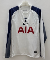 (S-3XL) 2025-2026 Tottenham Hotspur Home White LS Thailand Soccer Jersey AAA-9268