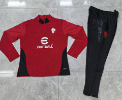 25-26 AC Milan Red Thailand Soccer Tracksuit-411