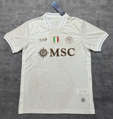 (S-4XL) 25-26 Napoli Away Beige Thailand SocceJersey AAA-4506