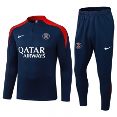 2025-26 Paris SG Royal Blue Thailand Soccer Tracksuit -411