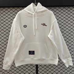 (S-3XL) Retro Embroidered version Arsenal White Thailand Soccer Tracksuit Top With Hat-CS
