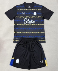 2025-2026 Everton 2nd Away Black Soccer Uniform-AY