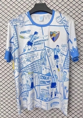 (S-4XL) 25-26 Special Version Málaga CF Blue&White Thailand Soccer Jersey AAA-2044