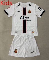 2025-2026 RCD Mallorca Away White Kids/Youth Soccer Uniform-AY