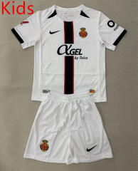 2025-2026 RCD Mallorca Away White Kids/Youth Soccer Uniform-AY