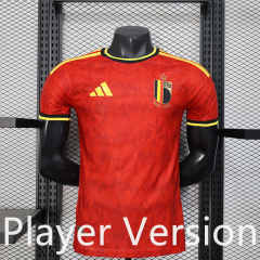 Player Version 26-27 Belgium Home Red Thailand Soccer Jersey AAA-888