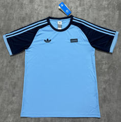 (S-4XL) 25-26 Adi&Oasis Blue Casual T-shirt-4506