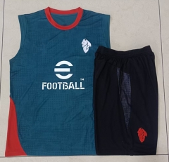 25-26 AC Milan Green Inkjet Thailand Soccer Vest Tracksuit-815