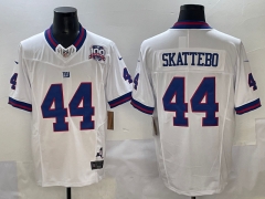 Retro Version New York Giants 3 Generations White #44 NFL Jersey-0840