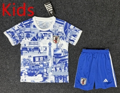 2025-2026 Special Version Japan Blue Kids/Youth Soccer Uniform-GB