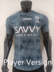 Player Version 2025-2026 Al Hilal SFC 2nd Away Blue&Gray Thailand Soccer Jersey AAA-0871
