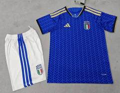 26-27 Italy Home Blue Soccer Uniform-718