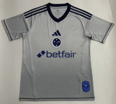 (S-4XL)25-26 Cruzeiro EC Goalkeeper Gray Thailand Soccer Jersey AAA-908