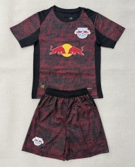 2025-26 RB Leipzig 2nd Away Dark Red Soccer Uniform-AY