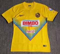 Retro Version 2014 Club América Yellow Thailand Soccer Jersey AAA-2282