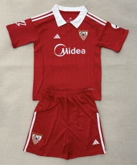 25-26 Sevilla Away Red Soccer Uniform-AY