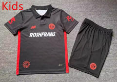 25-26 Deportivo Toluca FC 2nd Away Black Kids/Youth Soccer Uniform-912