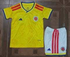 25-26 Colombia Home Yellow Soccer Uniform-0299