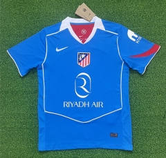 (S-4XL) 2025-2026 Atletico Madrid 2nd Away Blue Thailand Soccer Jersey AAA-403
