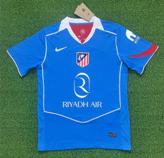 (S-4XL) 2025-2026 Atletico Madrid 2nd Away Blue Thailand Soccer Jersey AAA-403