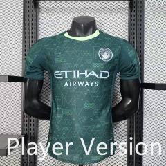 Player Version 25-26 Manchester City 3rd Away Dark Green Thailand Soccer Jersey AAA-888