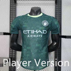 Player Version 25-26 Manchester City 3rd Away Dark Green Thailand Soccer Jersey AAA-888