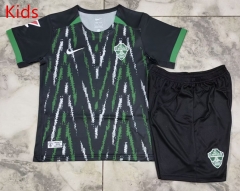 25-26 Elche CF Away Black&Green Kids/Youth Soccer Uniform-4193