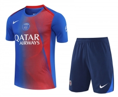 25-26 Paris SG Blue&Red Thailand Training Soccer Uniform-418