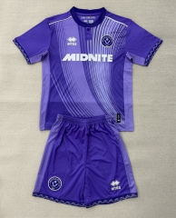 25-26 Sheffield United 2nd Away Purple Soccer Uniform-AY