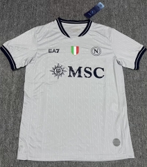 (S-4XL) 25-26 Napoli Goalkeeper Light Gray Thailand Soccer Jersey AAA-5404