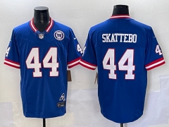 (Logo 1) Retro Version New York Giants 3 Generations Blue #44 NFL Jersey-0840